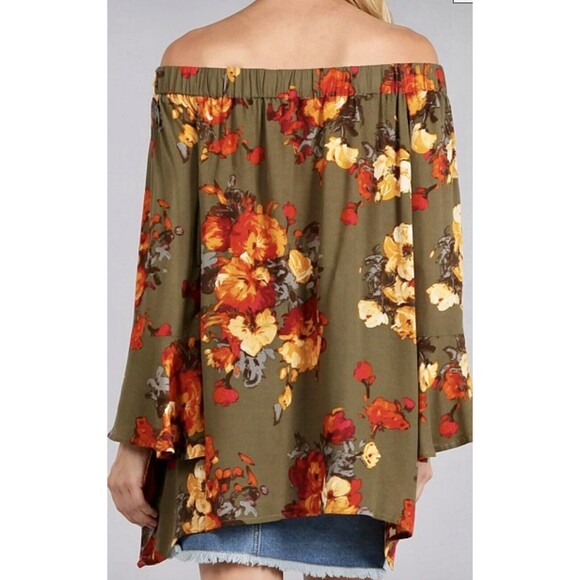 Blu Pepper Women Size S Flora Long Sleeve Blouse Boho Peasant Feminine - Picture 7 of 10